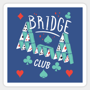 Bridge club design Sticker